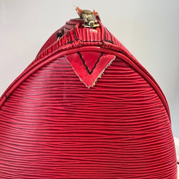 Louis Vuitton - Red Speedy - Picture 6 of 9